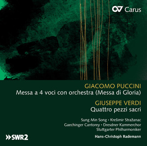 Puccini: Messa a 4 voci con orchestra (Messa di Gloria) & Verdi: Quattro pezzi sacri - CDs, Choir Coaches, Medien | Carus-Verlag
