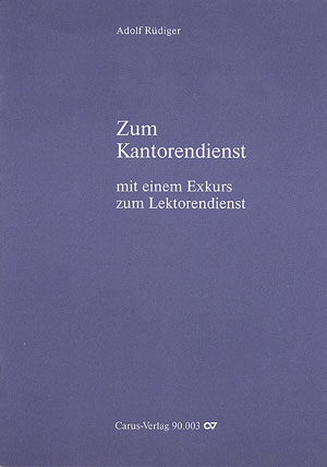 Thumbnail: Adolf Rüdiger: Zum Kantorendienst