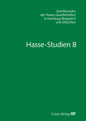 Hasse-Studien, Vol. 8 - Books | Carus-Verlag