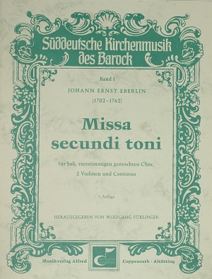 Johann Ernst Eberlin: Missa secundi toni - Partition | Carus-Verlag
