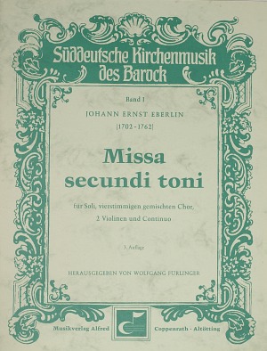 Missa secundi toni Dirigierpartitur
