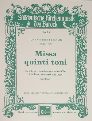 Missa quinti toni Dirigierpartitur