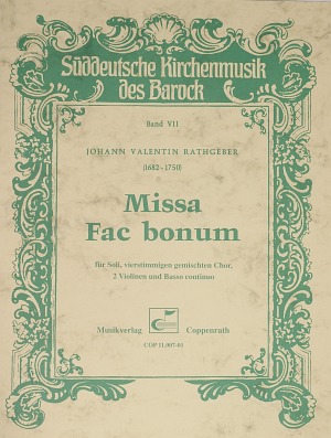 Thumbnail: Johann Valentin Rathgeber: Missa Fac bonum