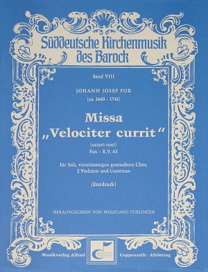 Missa Velociter currit Full score