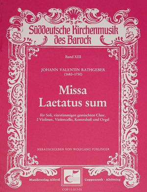 Johann Valentin Rathgeber: Missa Laetatus sum - Partition | Carus-Verlag