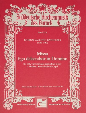 Missa Ego delectabor in Domino Full score