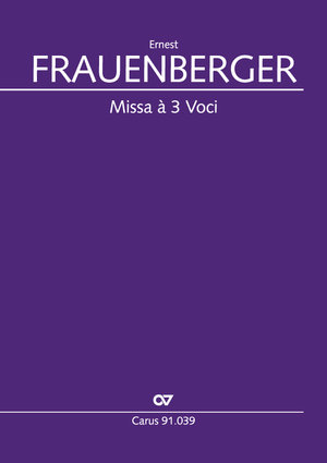 Missa à 3 Voci Dirigierpartitur