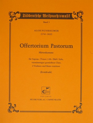 Offertorium Pastorum Full score, First edition