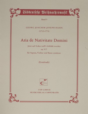 Aria de Nativitate Domini Score, First edition