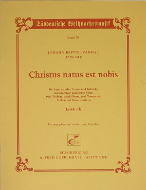 Christus natus est nobis Dirigierpartitur, Erstausgabe