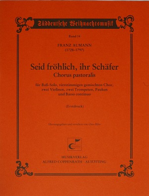 Seid fröhlich, ihr Schäfer Chorus pastoralis Full score
