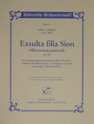 Exsulta filia Sion Offertorium pastorale Full score