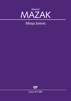 Alberich Mazak: Missa brevis - Noten | Carus-Verlag