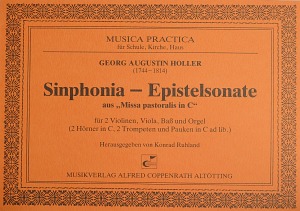 Sinphonia-Epistelsonate aus: Missa pastoralis in C Dirigierpartitur