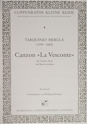 Canzon La Vesconte Score