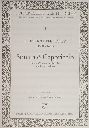 Heinrich Pfendner: Sonata o Cappriccio - Noten | Carus-Verlag