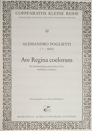 Ave Regina coelorum Partition
