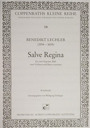 Salve Regina Partitur