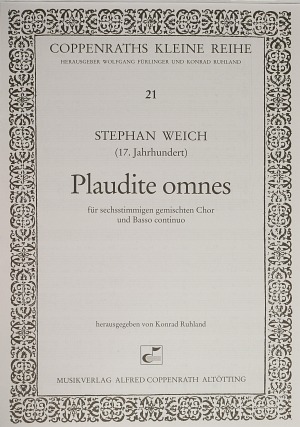 Stephan Weich: Plaudite omnes (Freuet euch alle) - Noten | Carus-Verlag