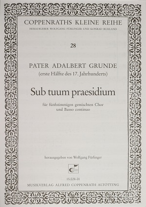 Sub tuum praesidium Score