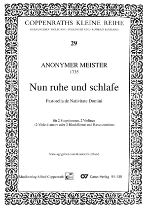 Anonymus: Nun ruhe und schlafe - Noten | Carus-Verlag