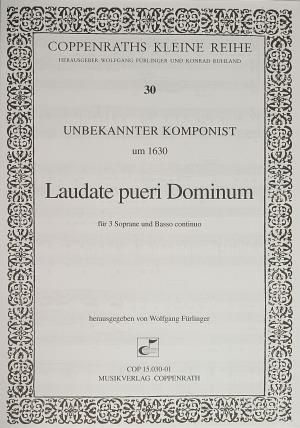 Anonymus: Laudate pueri Dominum - Sheet music | Carus-Verlag