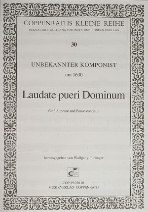 Laudate pueri Dominum Score