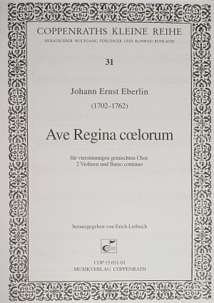 Johann Ernst Eberlin: Ave Regina coelorum - Noten | Carus-Verlag