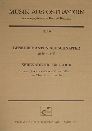 Serenade Nr. I in G-Dur aus: Concors discordia von 1695 Partitur