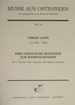 Urban: Drei geistliche Konzerte zur Weihnachtszeit Partitur