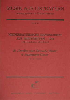 Tyroller oder Deutsche Däntz + Salzburger Dänzl Partition