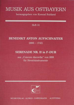 Serenade Nr. II in F-Dur aus: Concors discordia von 1695 Partitur