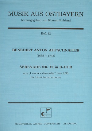Serenade Nr. VI in B-Dur aus: Concors discordia von 1695 Partition