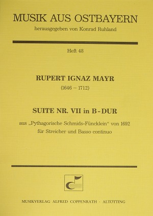 Suite Nr. VII in B-Dur aus: Pythagorische Schmids-Füncklein von 1692 Partitur