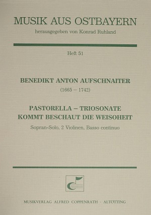 Pastorella - Triosonate Kommt beschaut die Weisoheit Partitur, mit vier Stimmen