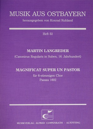 Magnificat super »Un Pastor« Partitur