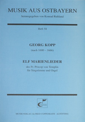 Kopp: Elf Marienlieder Partitur