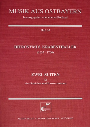 Kradenthaler: Zwei Suiten - Noten | Carus-Verlag