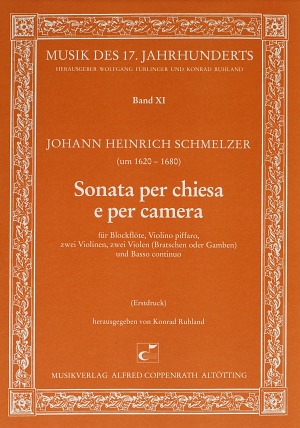 Johann Heinrich Schmelzer: Sonata per chiesa e per camera - Noten | Carus-Verlag