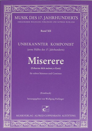 Anonymus: Miserere - Noten | Carus-Verlag