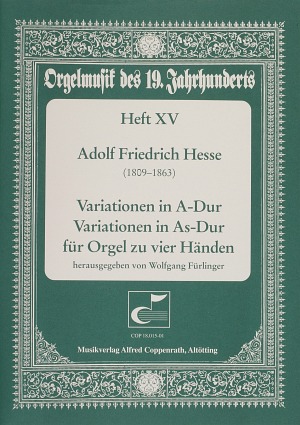 Hesse: Variationen für Orgel zu vier Händen Score