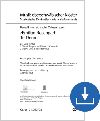 Te Deum laudamus Orgelauszug digital (Download), PDF-Datei