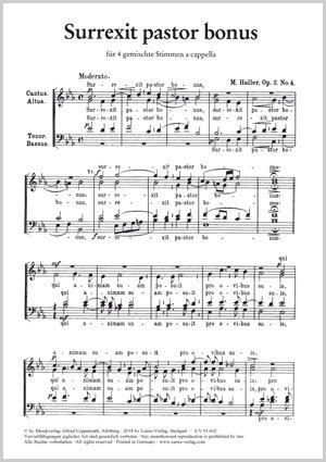 Surrexit pastor bonus Partition