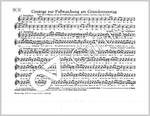 Anonymus: Gesänge zur Fußwaschung am Gründonnerstag - Noten | Carus-Verlag