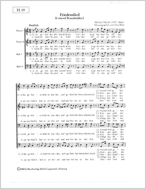 Friedenslied Score