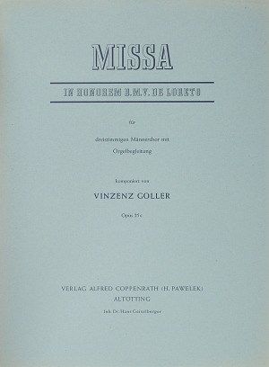 Vincenz Goller: Loreto-Messe - Noten | Carus-Verlag