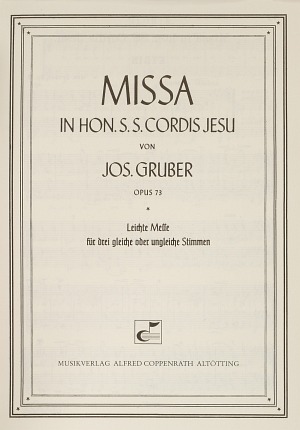 Missa in hon. S. S. Cordis Jesu Partitur