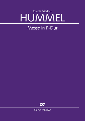 Joseph Friedrich Hummel: Messe in F-Dur - Noten | Carus-Verlag