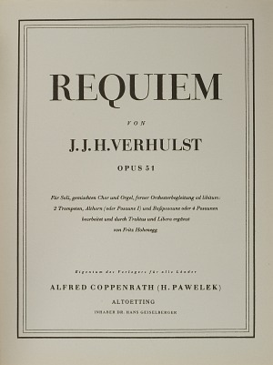 Thumbnail: Johannes (Josephus Hermanus) Verhulst: Requiem
