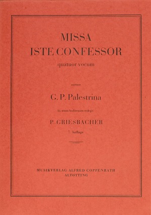 Missa Iste Confessor Partition